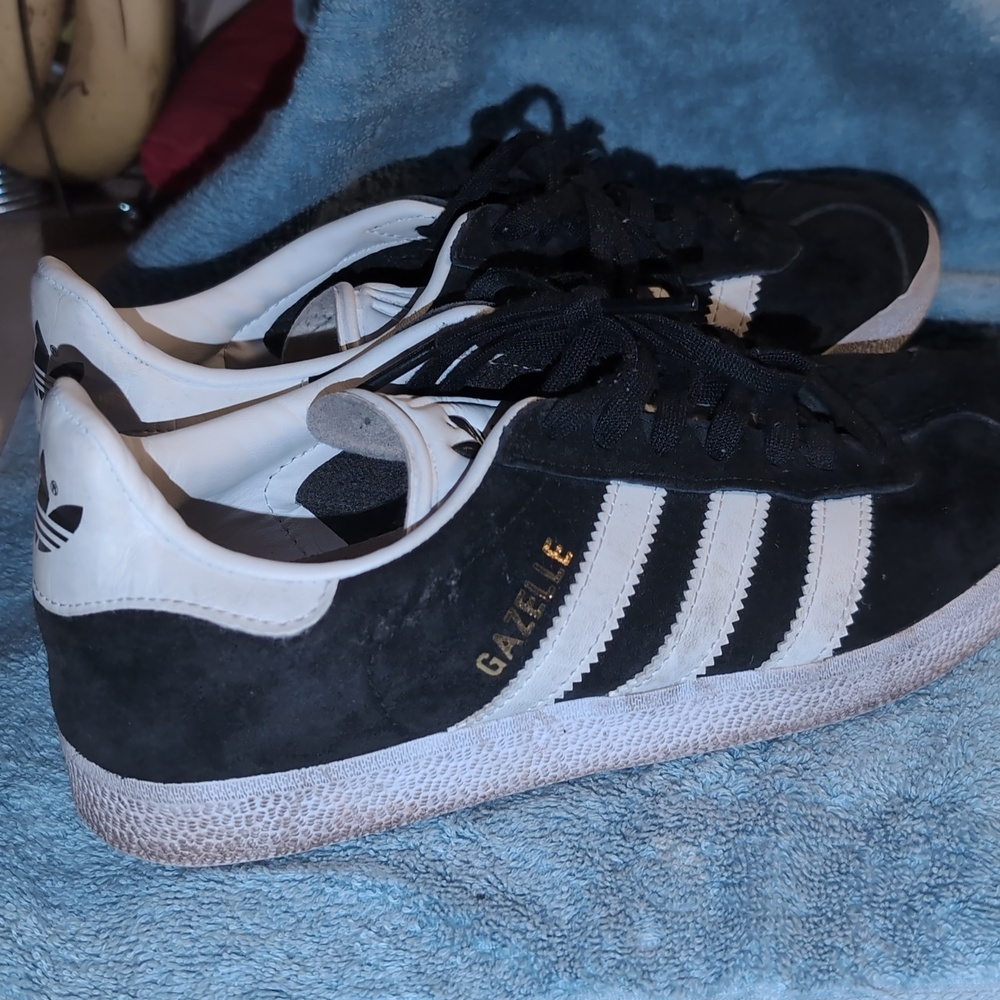 Adidas Gazelle Black and White Sneakers - Picture 2 of 2